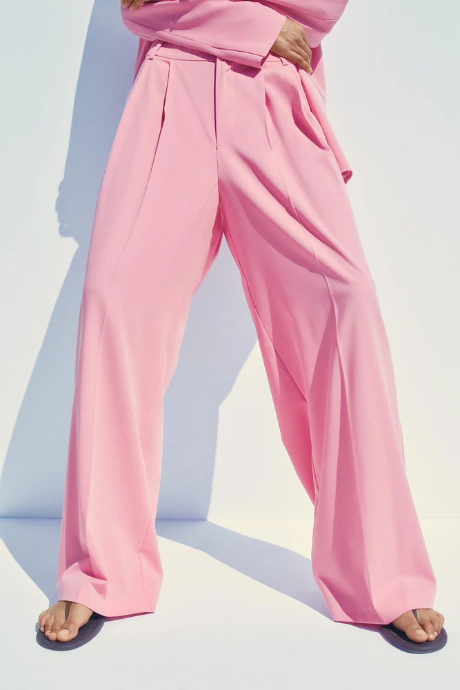 PLEATED SUIT PANTS
