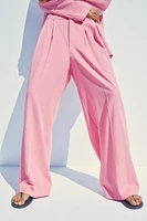 PLEATED SUIT PANTS