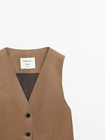 Cotton blend waistcoat - Studio