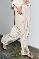 ZW COLLECTION EMBROIDERED PANTS