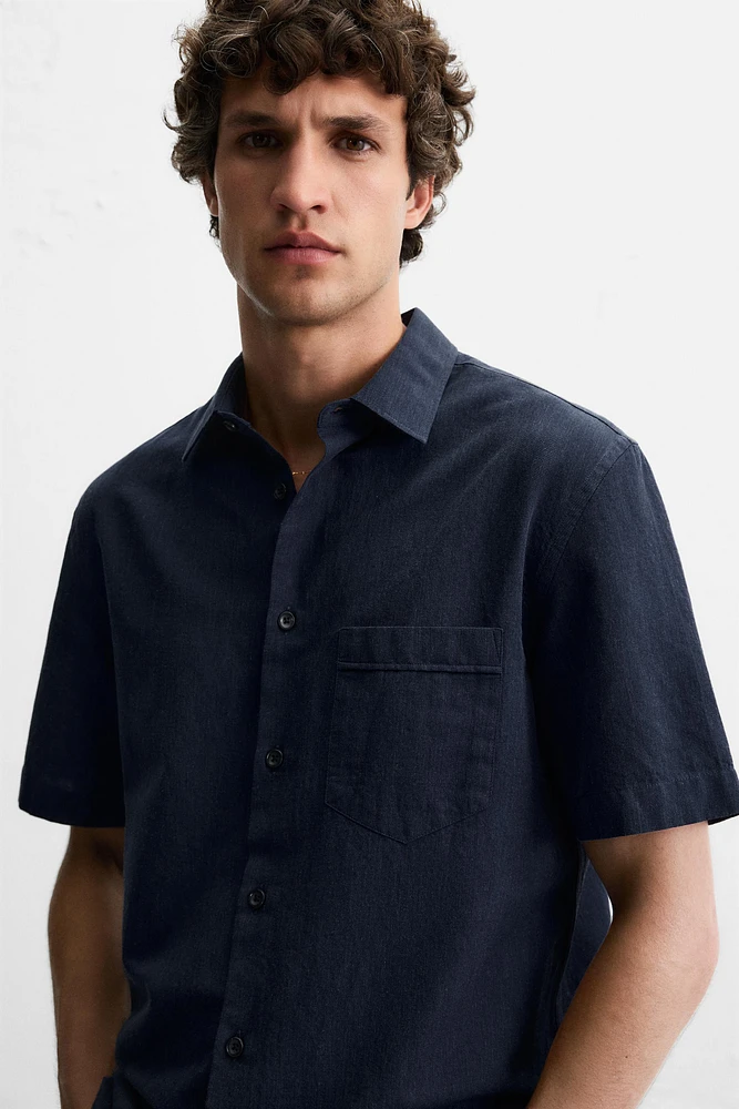 CHEMISE COTON - LIN