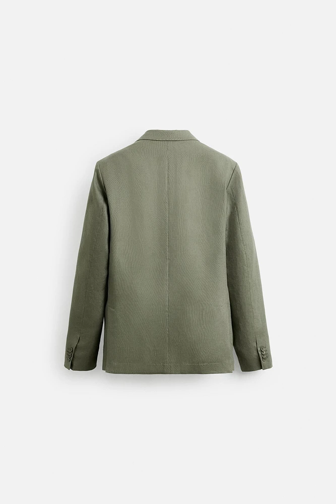 100% LINEN SUIT BLAZER