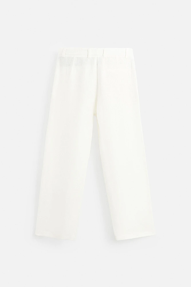 PANTALON DE COSTUME 100 % LIN