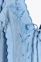 EMBROIDERED SHORT DRESS