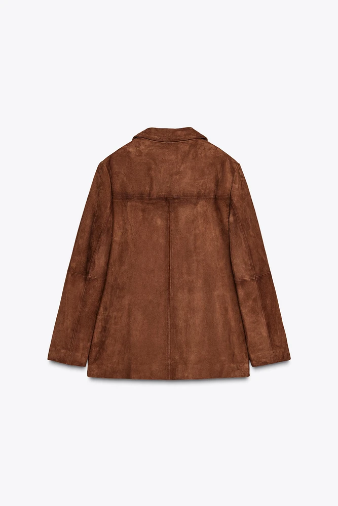 BLAZER OVERSIZE DAIM 100 % ZW COLLECTION LIMITED EDITION