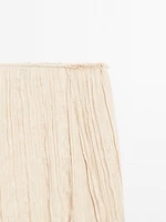 Pleated skirt with fold detail - Limited Edition