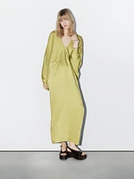 Robe kimono fluide satinée - STUDIO