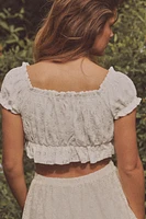 RUFFLED CROP TOP