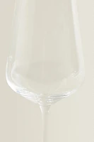 BOHEMIA CRYSTAL GLASS WITH A GOLDEN RIM