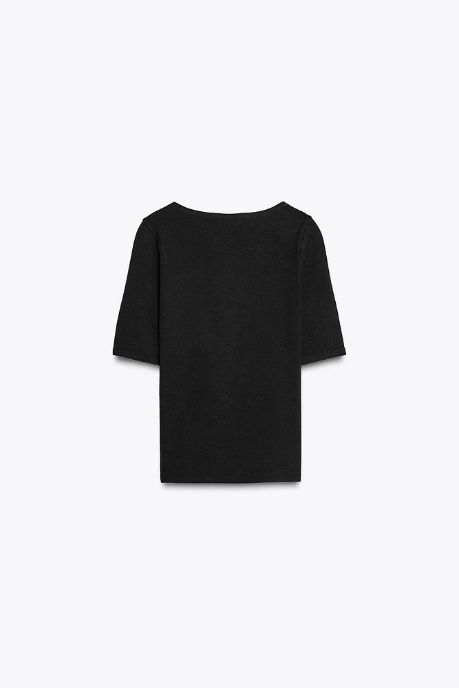 SQUARE NECK SHIRT