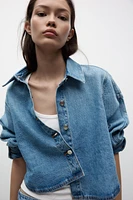 Z1975 CROPPED OVERSIZED DENIM SHIRT