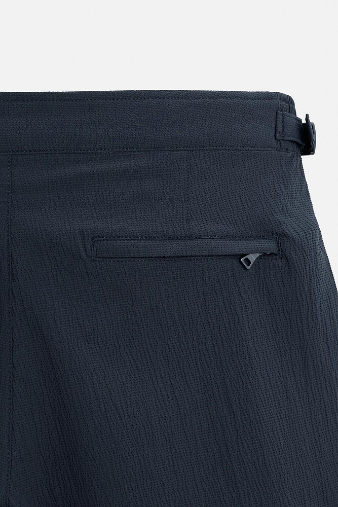 STRUCTURED REGULAR SWIM SHORTS