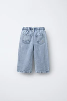 WIDE LEG DRAWSTRING JEANS