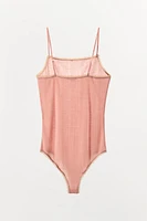 BODY POINTELLE ROSE CONTRASTE