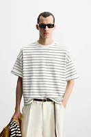 T-SHIRT BOXY FIT À RAYURES