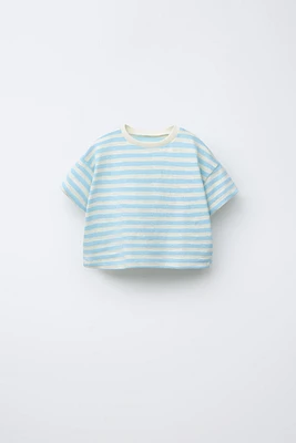 RUSTIC WOVEN STRIPE T-SHIRT