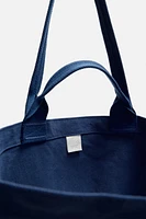 WASHED CANVAS TOTE BAG