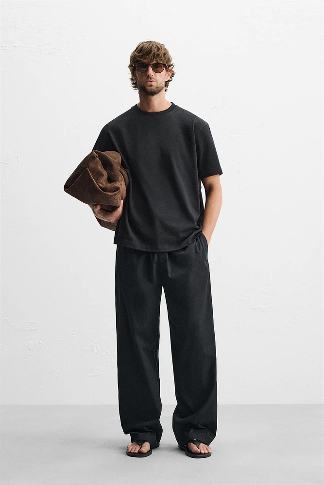 WASHED POPLIN PANTS