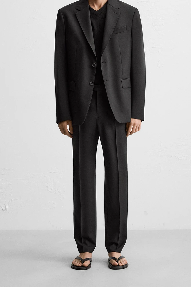 100% WOOL SUIT PANTS