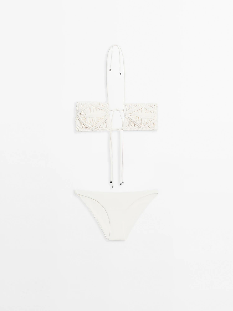 Ensemble bikini macramé