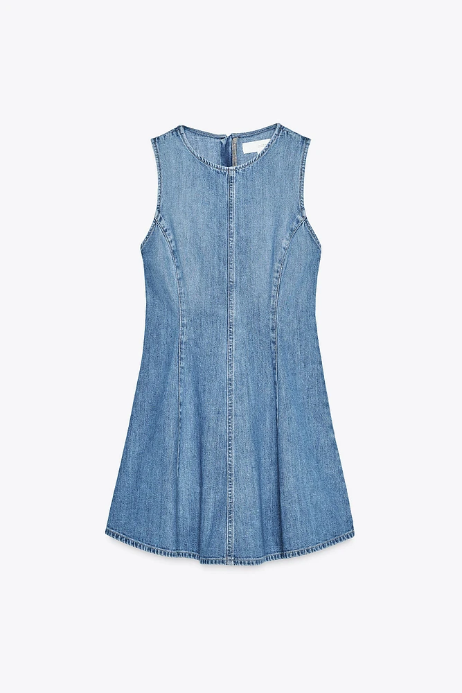 ROBE EN JEAN TRF À GODETS