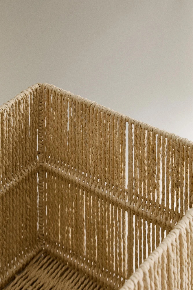 CORBEILLE PAPIER TRESSÉ