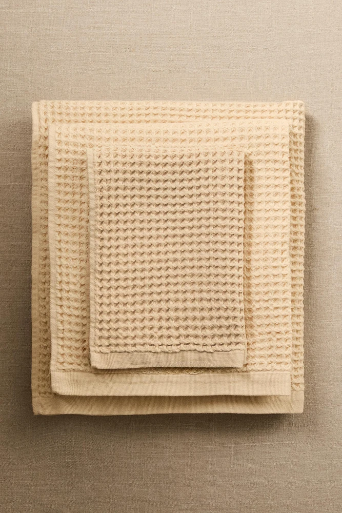 SERVIETTE DE BAIN COTON WAFFLE