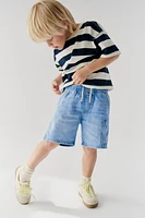 BERMUDA EN DENIM FLUIDE