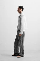 CROPPED FIT JACQUARD JACKET