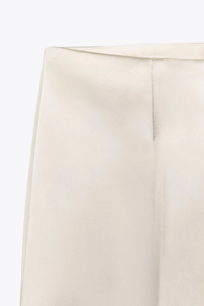 PANTALON SATINÉ TAILLE HAUTE
