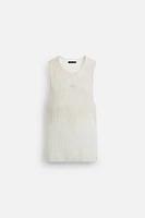T-SHIRT EN MAILLE IMPRIMÉ SPRAY