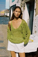 RIBBON KNIT TOP