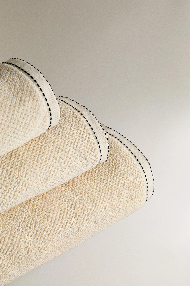 RICE STITCH BATH TOWEL