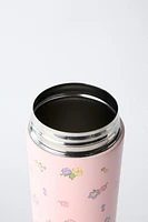 FLORAL STAINLESS STEEL BOTTLE 600ML