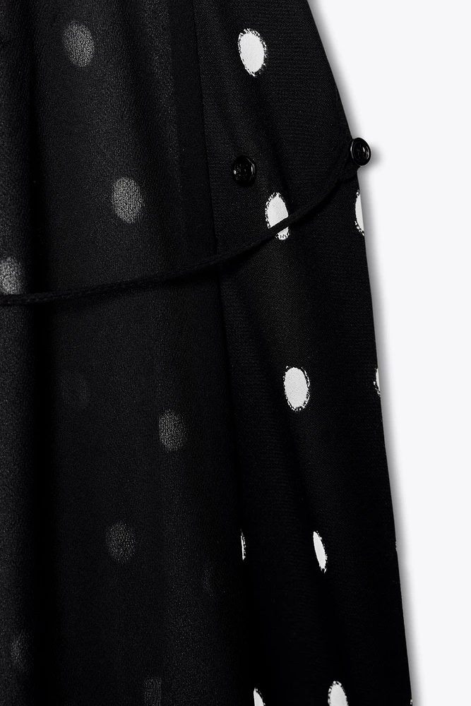 TOP HALTER À POIS ZW COLLECTION