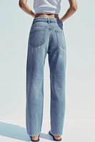 JEAN TRF MOM FIT DÉCHIRÉ TAILLE HAUTE