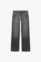 TRF LOW-RISE WIDE LEG JEANS