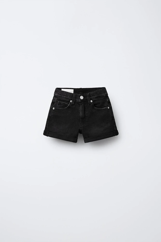 STRETCH DENIM SHORTS