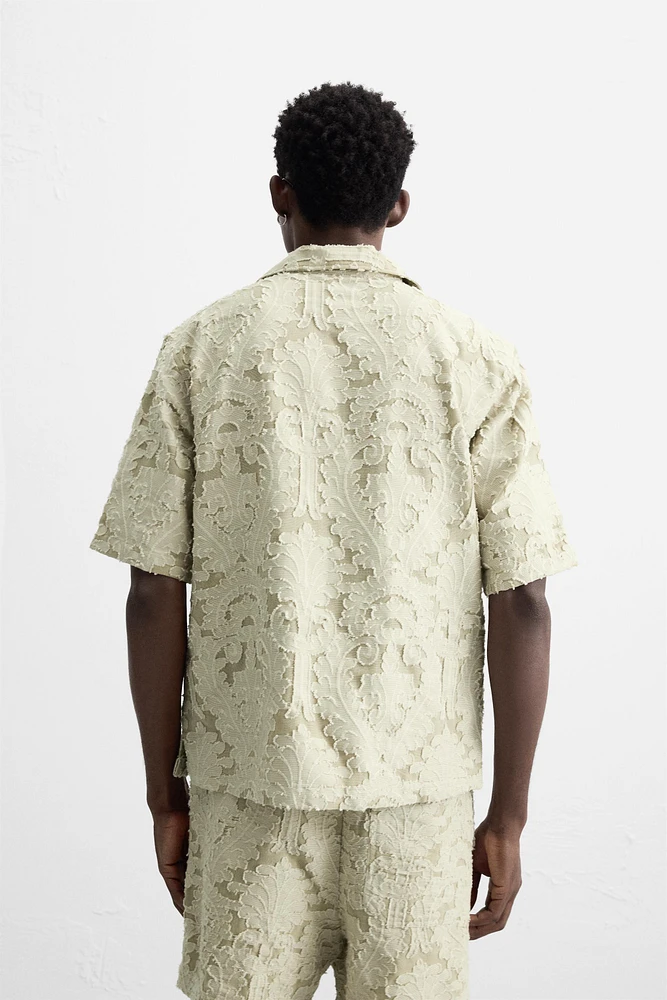 CHEMISE JACQUARD GÉOMÉTRIQUE