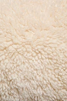 FAUX SHEARLING THROW PILLOW COVER