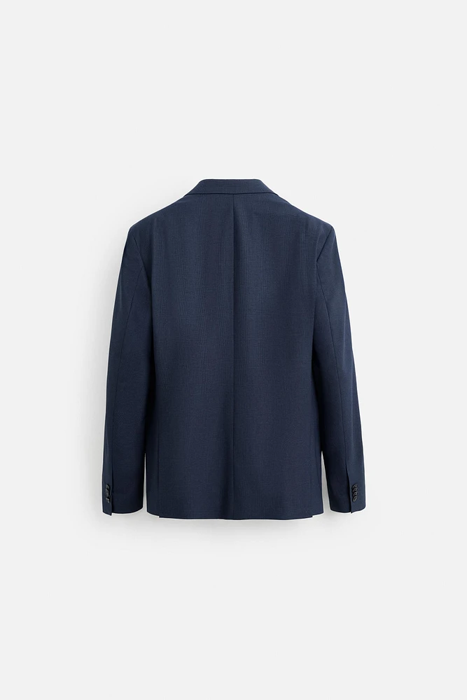 BLAZER STRUCTURE À CARREAUX