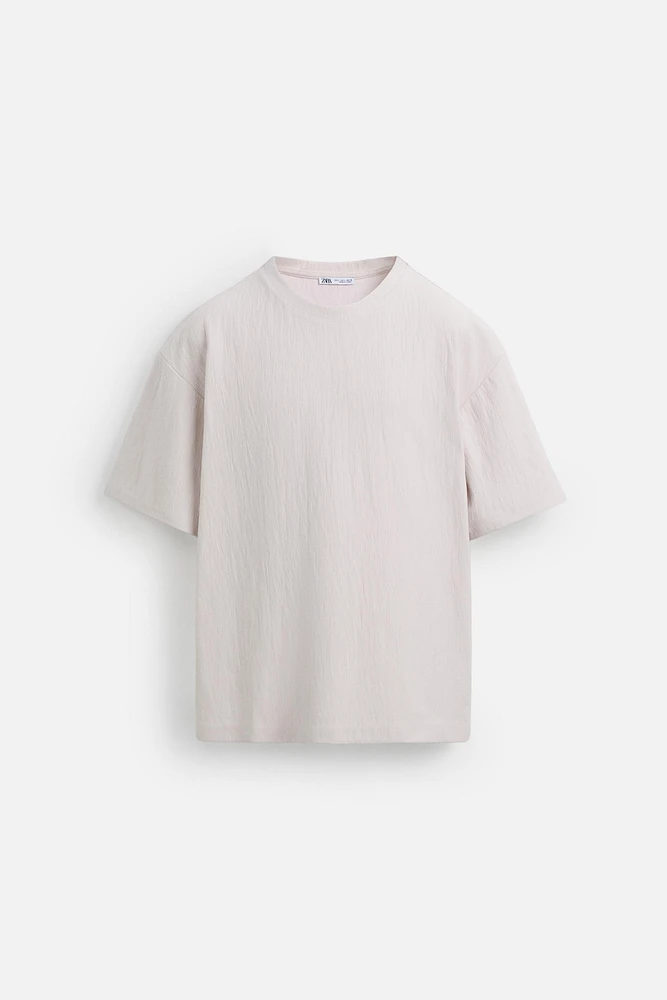 RELAXED FIT STRUCTURED T-SHIRT