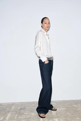 MID-RISE WIDE LEG JEANS ZW COLLECTION