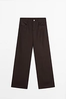 Pantalon palazzo lyocell