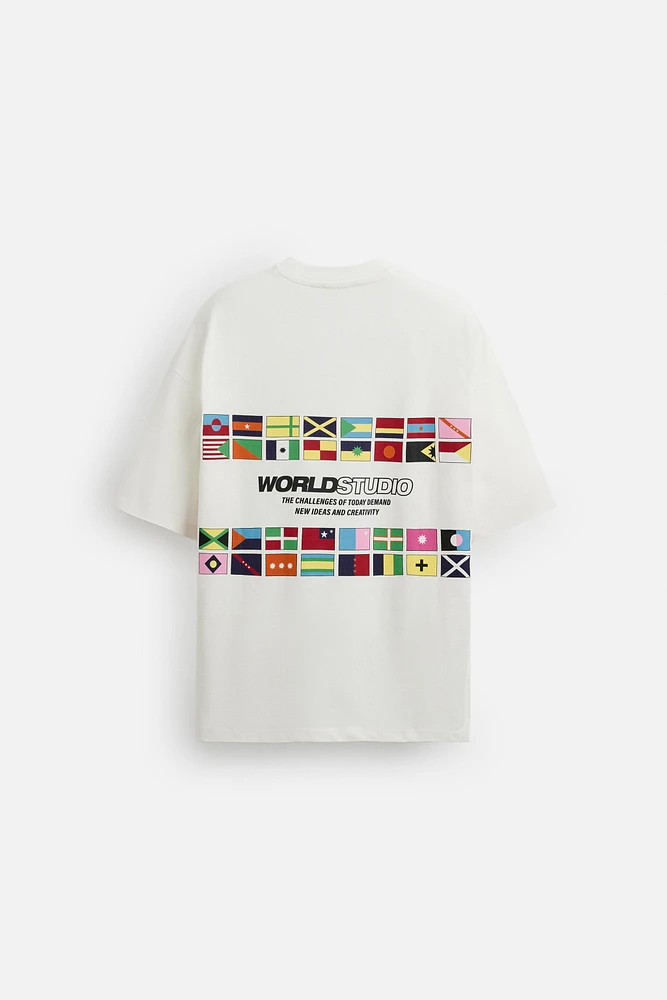 FLAGS PRINTED T-SHIRT