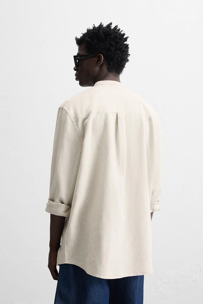 CHEMISE EN LIN ET COTON