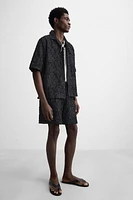 GEOMETRIC JACQUARD SHORTS
