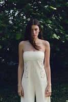 LONG EMBROIDERED JUMPSUIT