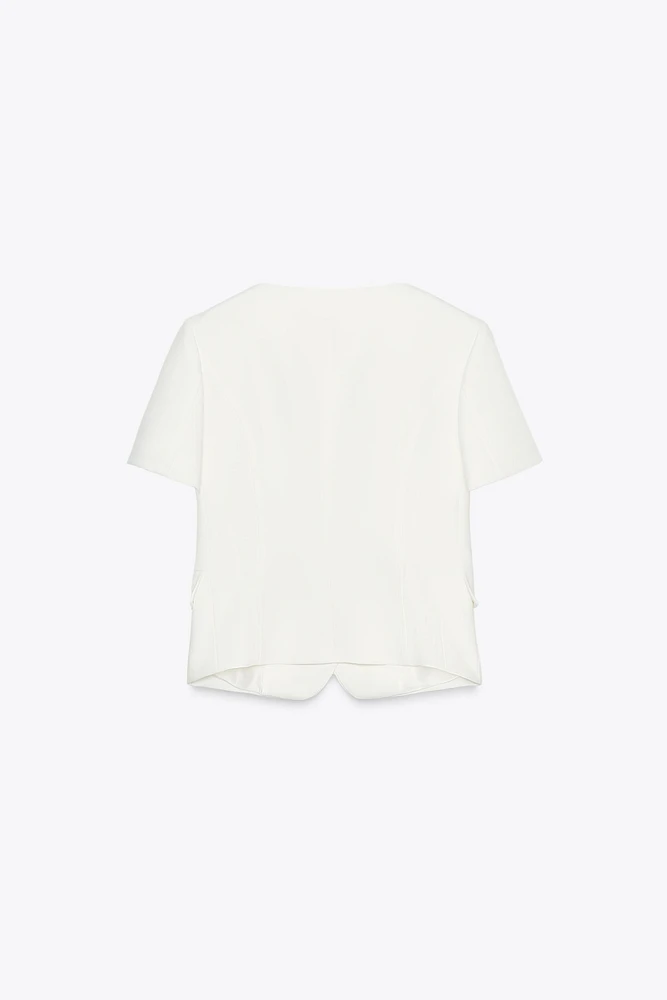 SHORT SLEEVE BLAZER