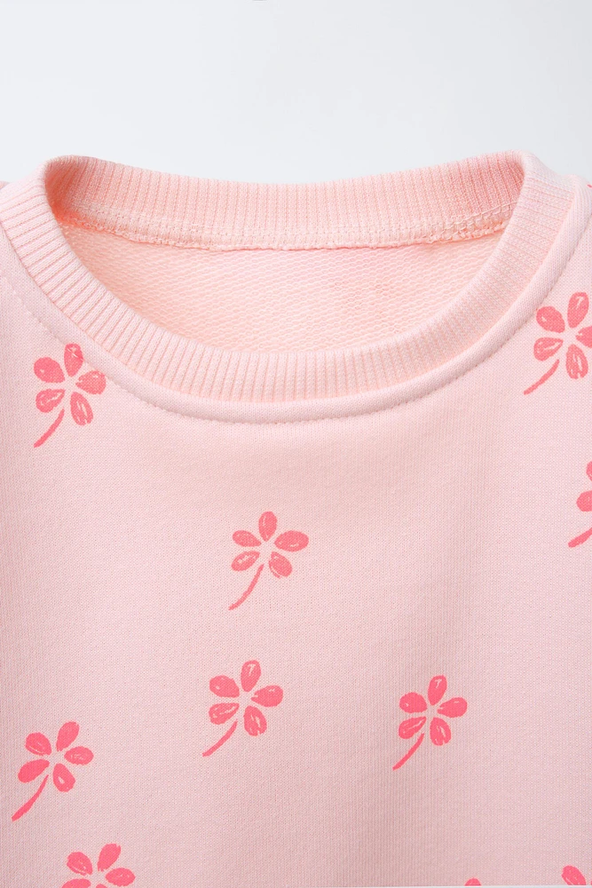 PRINTED JOGGING T-SHIRT AND BERMUDA SET
